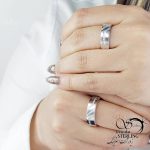 حلقه ست نقره نگین دار طرح طلا کد 14180