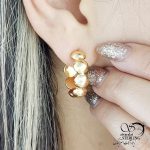گوشواره طرح طلا مارک ژوپینگ کد 14308