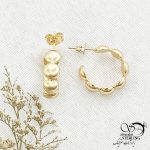 گوشواره طرح طلا مارک ژوپینگ کد 14308