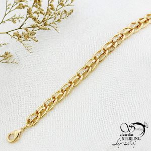 دستبند طرح طلا مدل کلاسیک برند ژوپینگ کد 14361
