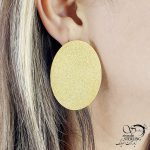 گوشواره استیل شنی طرح طلا کد 14661