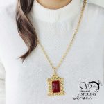 گردنبند مجلسی سنگ عقیق کد 14737