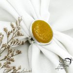 انگشتر مردانه نقره ایتالیا رکاب صفوی عقیق زرد کد 15067