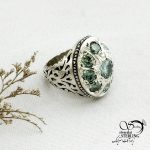 انگشتر نقره رکاب شبکه نقره 925 عیار کد 15190
