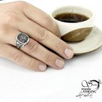 انگشتر ترک مردانه نقره 925 عیار کد 15225