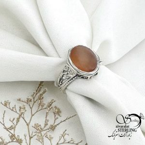 انگشتر عقیق یمن نقره ایتالیا کد 15231