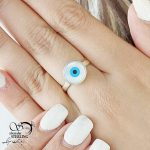 انگشتر نقره چشم نظر عیار 925 کد 15354