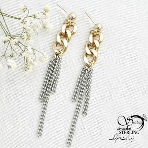 گوشواره ژوپینگ کارتیر آویز ریش دار کد 15481