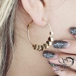 گوشواره حلقه ای قلب دار مارک ژوپینگ کد 15542