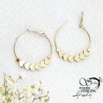 گوشواره حلقه ای قلب دار مارک ژوپینگ کد 15542