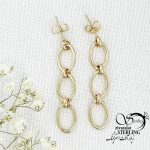 گوشواره آویز برند ژوپینگ طرح طلا کد 15550