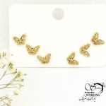 پک گوشواره پروانه طلایی برند ژوپینگ کد 15586