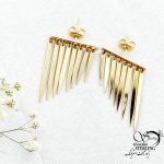 گوشواره مجلسی طرح طلا برند ژوپینگ کد 15609