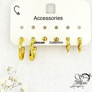 پک گوشواره طرح طلا (کلاسیک) کد 15614