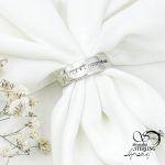 حلقه نقره زنانه نگین اتمی کد 15726