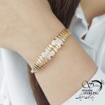 دستبند النگویی نگین دار برند ژوپینگ کد 15753 - Image 2