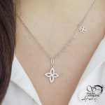 گردنبند نقره آویز شبدر کد 15976