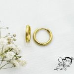 گوشواره حلقه ایی طرح طلا برند استیل کد 16120
