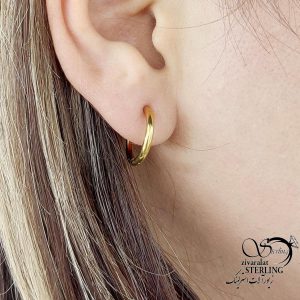 گوشواره حلقه بزرگ برند استیل کد 16121
