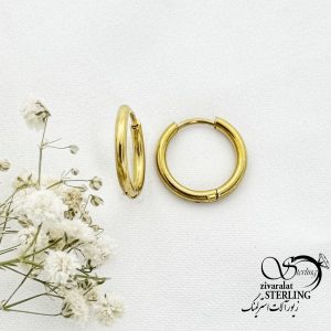 گوشواره حلقه بزرگ برند استیل کد 16121