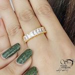 انگشتر طلایی فری سایز با نگین جواهری کد 16164