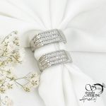 حلقه ست نقره دو بعدی عیار925 کد 16295