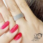 انگشتر استیل زنانه طرح کلاسیک کد 16401 - تصویر 2