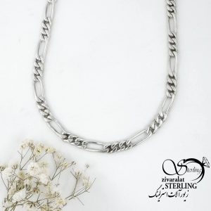 گردنبند (زنجیر) نقره کارتیر زنانه دور گردنی کد 16540