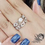 حلقه پشت حلقه کارتیر با نقره ایتالیا کد 16580