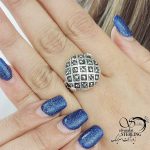 انگشتر نقره سیاه قلم با عیار925 کد 16793