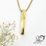 گردنبند استیل استوانه حلالی کد 17220