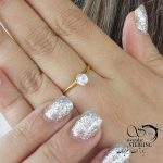 انگشتر سولیتر طرح طلا کد 17101