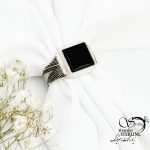 انگشتر نقره 925 عیار حرز دار پشت بسته کد 17254