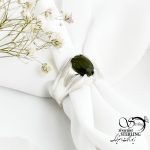 انگشتر نقره سنگ زبرجد عیار925 کد 17274