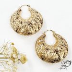 گوشواره ژوپینگ کلیپسی طرح طلا کد 17508