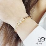 دستبند النگویی ژوپینگ طرح پاپیون کد 17522