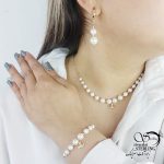 سرویس ژوپینگ مرواریدی آویز تاج کد 17569