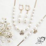 سرویس ژوپینگ مرواریدی آویز تاج کد 17569