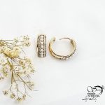گوشواره کلیپسی طرح طلا برند ژوپینگ کد 17769