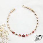 دستبند ژوپینگ سوارسکی طرح طلا کد 17783