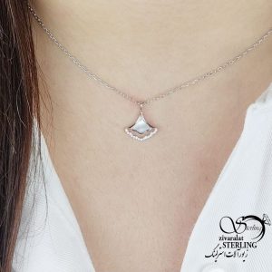 گردنبند نقره طرح کلاسیک نقره 925 عیار کد 17839