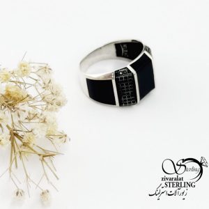 انگشتر نقره 925 عیار سنگ عقیق کد 17879