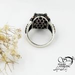 انگشتر نقره کلاسیک عیار925 سنگ 7رنگ کد 17902