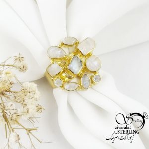 انگشتر نقره سنگ اصل عیار925 کد 18014