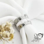 حلقه ست نقره کلاسیک عیار925 کد 18121