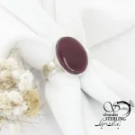 انگشتر نقره عقیق یمن پشت بسته دست ساز کد 18200