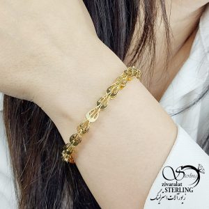 دستبند استیل طرح طلا کد 11796