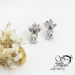 گوشواره جواهری نقره با عیار925 کد 18282