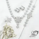 سرویس نقره 925 عیار ساخت ایتالیا طرح کلاسیک کد 18532