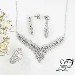 سرویس جواهری نقره ساخت ایتالیا عیار925 کد 18536